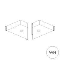 Shop for Shops MAXe corner downlight pelmet box set 600 x 600 mm bay 100 H x 400 mm D(E61426.4WH)