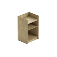 Shop for Shops Register counter timber lamin. With adjustable shelf 600 W x 965 H x 508 mm D(F4000PY)