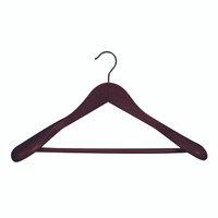 Shop for Shops Wooden hanger premium contoured for suit with formed shoulders & rail 450 W x 14 mm Thick(H2635WE)