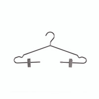 Deluxe metal hanger with notches & adjustable clips (H3102CH)