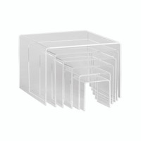 Acrylic risers set square with 6 nesting pieces (M2766CA)