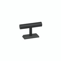 Shop for Shops Leatherette jewellery bar one tier 200 W x 75 D x 130 mm H(M3401BK)