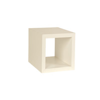 Small square wooden display cube (M5400WH)