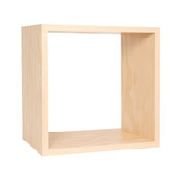 Large square wooden display cube (M5402PY)