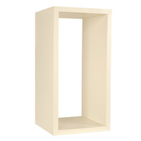 Shop for Shops Large rectangular wooden display cube 796 x 398 x 400 mm D(M5412WH)