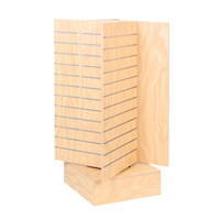 Shop for Shops Slatwall timber laminate cross spinner unit 900 DIA x 1430 mm H(M8200PY)