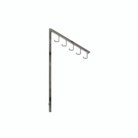 Shop for Shops Angled arm with 5 hooks for 2-way & 4-way clothes racks 375 mm L(R2083CH)