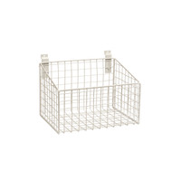 Shop for Shops Slatwall mesh basket with low front 293 W x 220 D x 200 mm H(S1642WH)