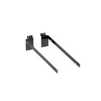 Shop for Shops Slatwall angle bracket set 18 mm x 300 mm D shelf 300 D x 18 H x 2.5 mm Thick(S1668BK)