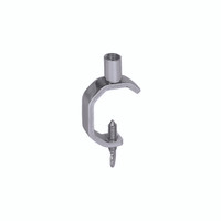 Signage hardware g-clamp fits stem for round/square tube (T1236CH)