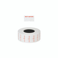 "Best before" labels for one line gun T1970 pack of 5 rolls (T1973WH)