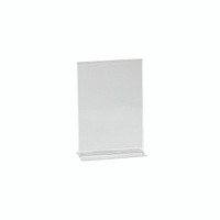 Shop for Shops Double sided acrylic sign holder A6 Portrait with 70 mm D Base(T2726CA)
