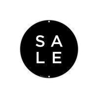 Shop for Shops Round double sided poster "S A L E" Double Sided 400mm DIA(T4719BKWH)