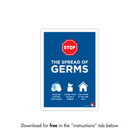 COVID 19 DOWNLOADABLE POSTER 9 - STOP THE SPREAD OF GERMS (COVID9)