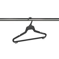 Plastic top hanger T series with rail (HT2400BK)