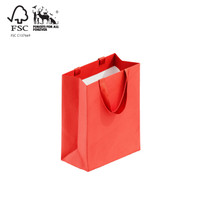 Style paper bag medium with ribbon handle (A8033.1RD)