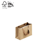 Style Paper Bag Extra Small Boutique ribbon handle (A8037.1GD)