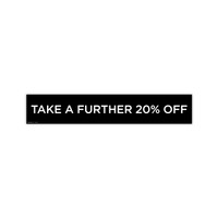 Poster "TAKE A FURTHER 20% OFF" (T4798BKWH)