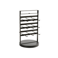 Shop for Shops Counter jewellery spinner with 9 adj double sided hooks 500 H x 280 mm DIA(M3200BKS)