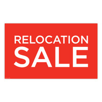 Shop for Shops Poster "RELOCATION SALE" Landscape 1000 W x 594mm H(T4439RDWH)