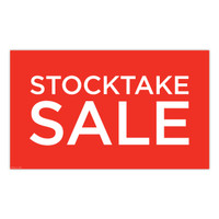 Shop for Shops Poster "STOCKTAKE SALE" Landscape 1000 W x 594mm H(T4440RDWH)