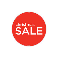 Round double sided poster "christmas SALE" Double Sided (T4708RDWH)