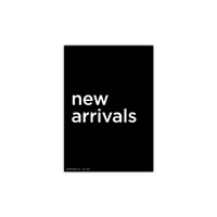 Shop for Shops A4 portrait double sided sign card "new arrivals" (pack of 5) 210 W x 297 mm H(T7504.1BKWH)