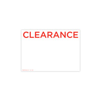 Shop for Shops Display Ticket "CLEARANCE" A4 Landscape Double Sided (pack of 5) 297 W x 210mm H(T3624.1WHRD)