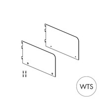 Shop for Shops MAXe 30 mm shelf bracket set with 137 H ends 300 mm D x 2.5 mm Thick(E6023WTS)