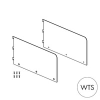 Shop for Shops MAXe 30 mm shelf bracket set with 177 H ends 400 mm D x 2.5 mm Thick(E6024WTS)