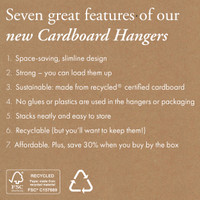 Kids cardboard top hanger with notches & rail 300mm W(HP2300GY)