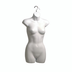 Female S-M torso front with hanging hook 770 mm H(B9030WH) Female S-M torso front with hanging hook 770 mm H(B9030WH)