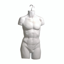 Male M-L torso front with hanging hook 865 mm H(B9034WH) Male M-L torso front with hanging hook 865 mm H(B9034WH)