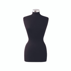 Female 10-12 fabric bust full length to thigh HT=770, B=940, W=630, H=930 mm(B9101BK) Female 10-12 fabric bust full length to thigh HT=770, B=940, W=630, H=930 mm(B9101BK)