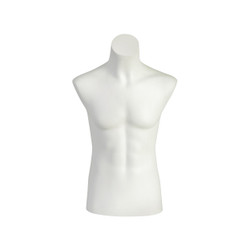 Budget plastic male torso M-L with mount for pole HT=800, Chest=1050, W=805 mm(B9342WH) Budget plastic male torso M-L with mount for pole HT=800, Chest=1050, W=805 mm(B9342WH)