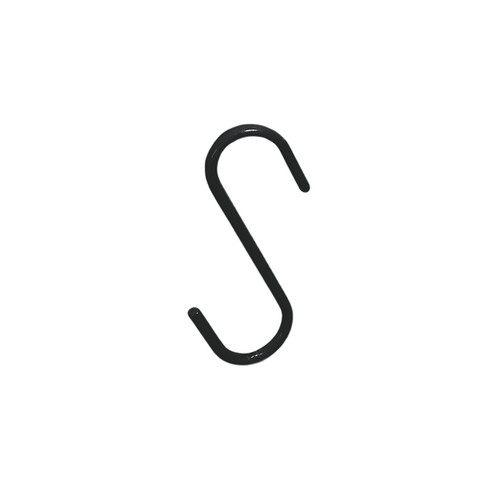 S hook extra large pack of 10  130 H x 94 W x 5 mm Wire(A1383BK)