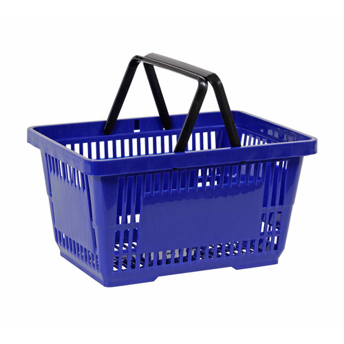 Shop for Shops Stackable shopping basket with handle 425 W x 290 D x 225 mm H(A3000.1BL)