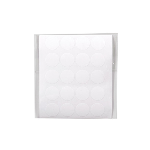 Shop for Shops Gift wrapping round sticker pack of 100 stickers 25 mm DIA(A3400CLR)