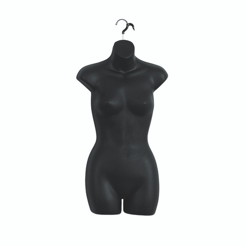 Shop for Shops Female S-M torso front with hanging hook 770 mm H(B9030BK)