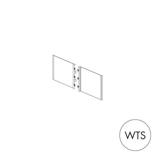 MAXe end bay inner metal panel set 240 H - 600 mm bay  297 W x 17 mm Thick(E0806.4WTS)