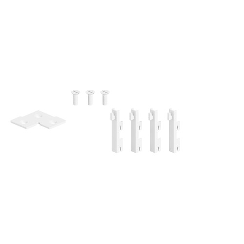 MAXe junction joiner bracket set 2 way  86 W x 86 D x 4 mm Thick(E2702.4WTS)