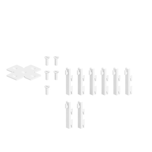 Shop for Shops MAXe junction joiner bracket set 4 way 121 W x 121 D x 4 mm Thick(E2704.4WTS)