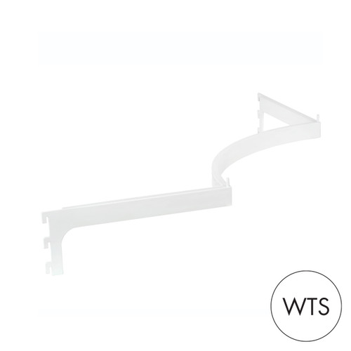 Shop for Shops MAXe corner hangrail 600 x 600 mm bay 32 H x 12.7 mm D section(E41266WTS)