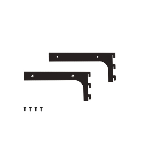 Shop for Shops MAXe 30 mm shelf bracket set 200 mm D 30 H x 2.5 mm Thick(E6002BKS)