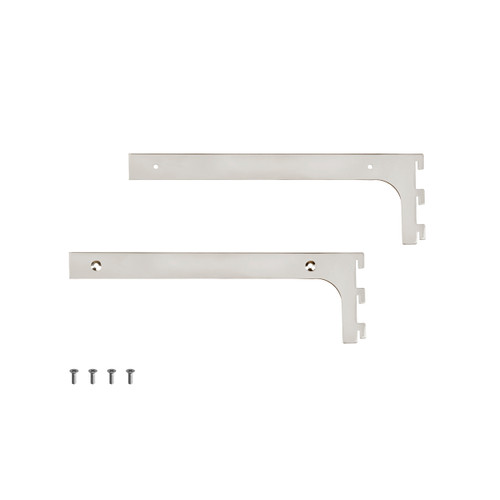MAXe 30 mm shelf bracket set 300 mm D  30 H x 2.5 mm Thick(E6003CH)