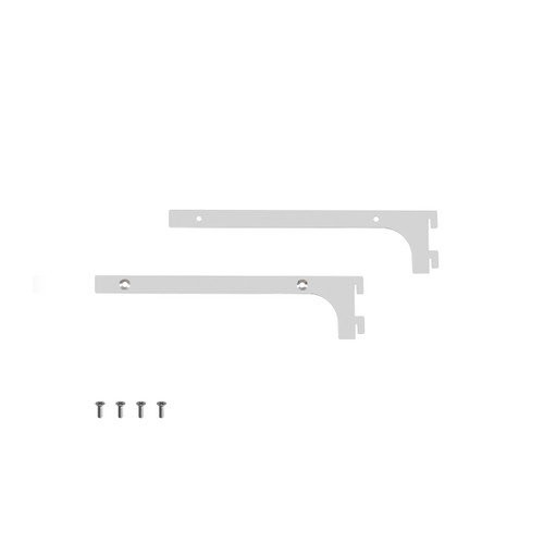 MAXe 18 mm shelf bracket set 200 mm D  18 H x 2.5 mm Thick(E6012CH)