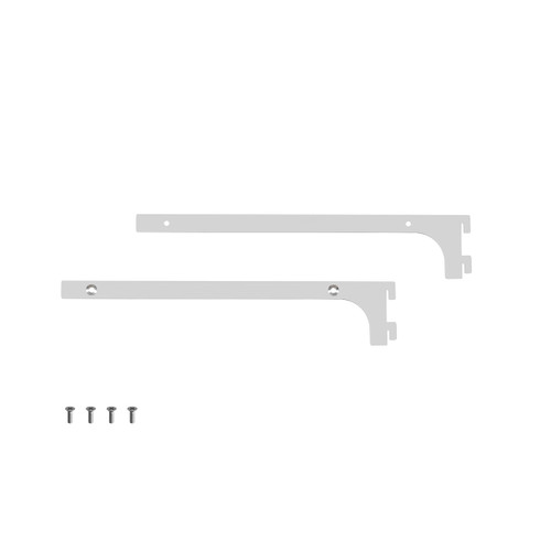 MAXe 18 mm shelf bracket set 300 mm D  18 H x 2.5 mm Thick(E6013CH)