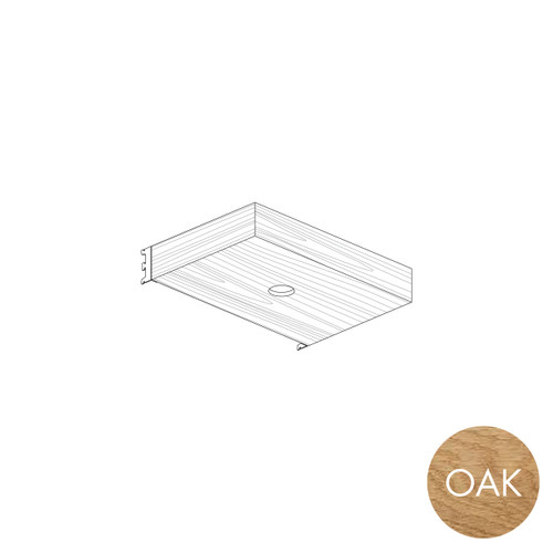 MAXe downlight pelmet box 600 mm bay  100 H x 400 mm D(E61406.4OAK)