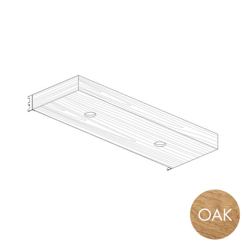 MAXe downlight pelmet box 1200 mm bay  100 H x 400 mm D(E61412.4OAK)