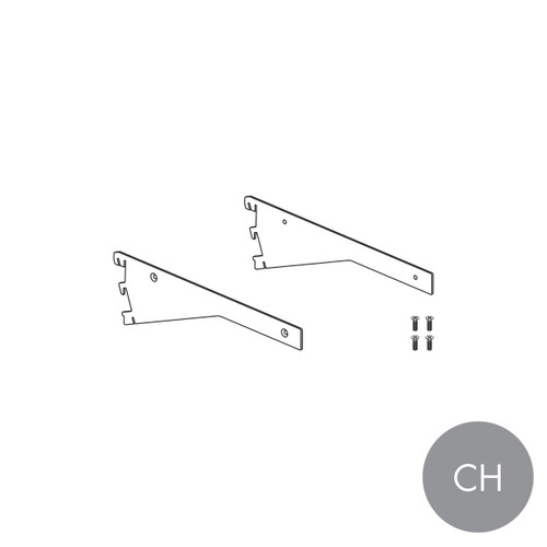 Shop for Shops MAXe 30 mm shelf angle adjustable bracket 300 mm D 30 H x 2.5 mm Thick(E6163CH)